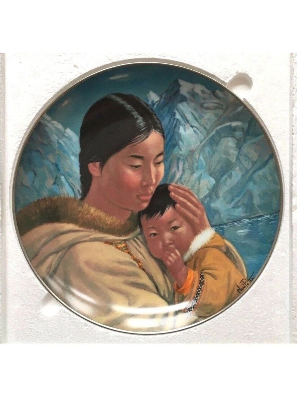 Kaiser Porcelain Plate Nori Peter "Motherhood" ARTIST SIGNED Limited Edition